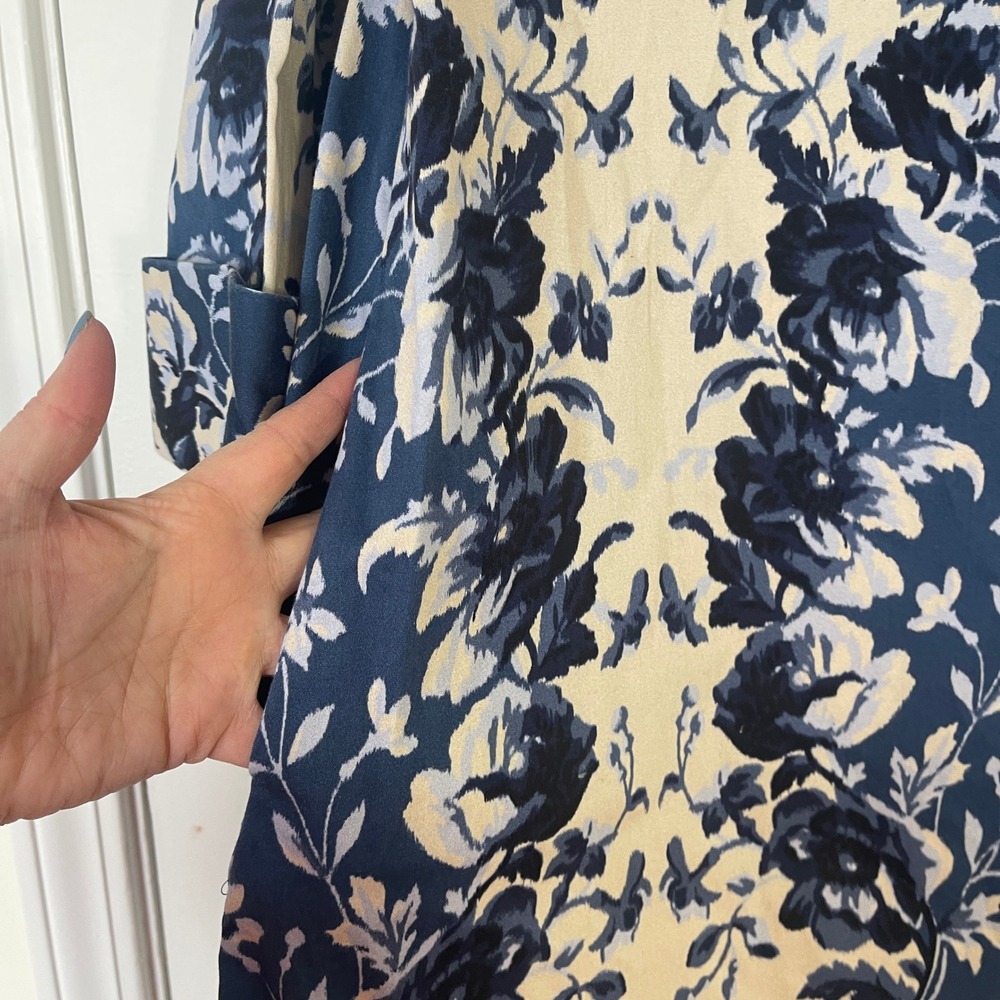 Tuckernuck NWOT Indigo Reflection Stretch Cotton Megan Dress Women's Size XL - Picture 7 of 11